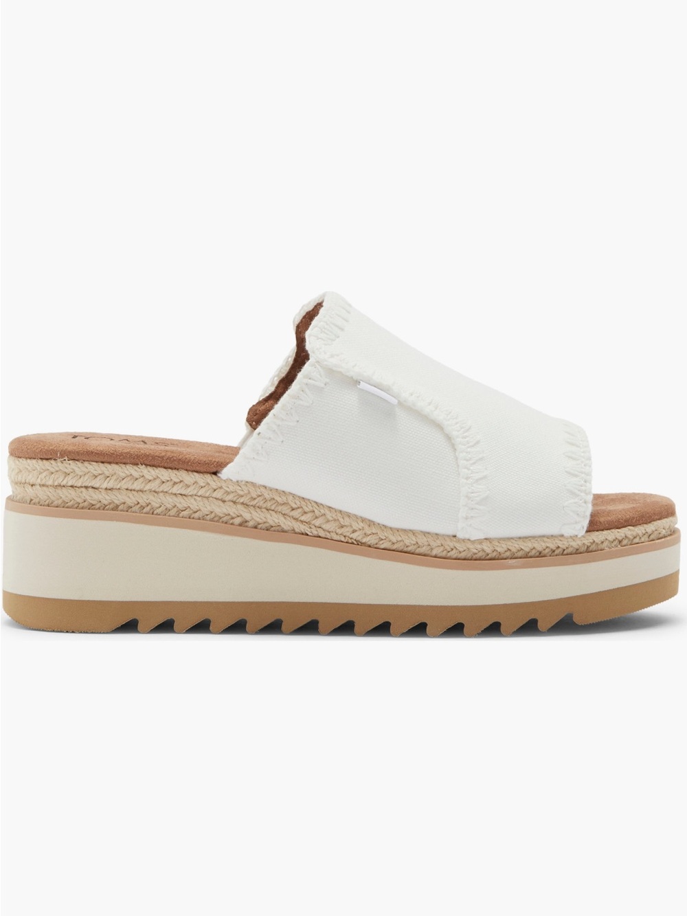 TOMS Adria Platform Wedge Sandal White 8.5 NWT - Picture 4 of 6